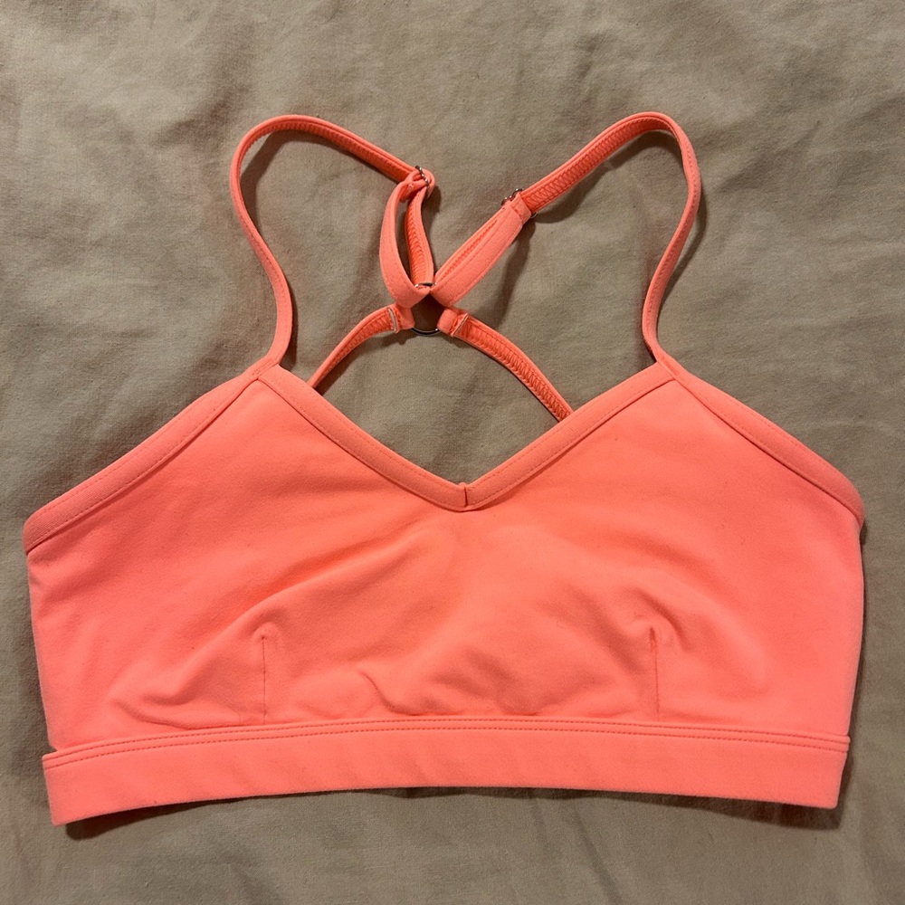 Bombshell Sportswear Vibrant Coral Sports Bra